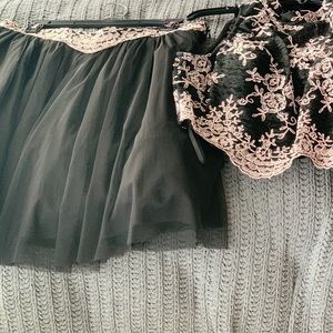 2 piece semi formal dress